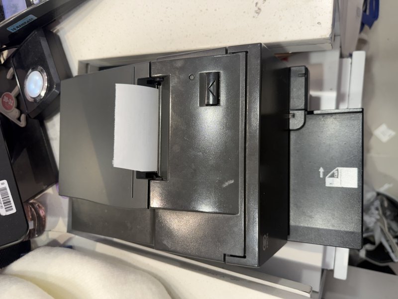 Siyah Termal Yazıcı (Kare buton) Fatura istasyonlu